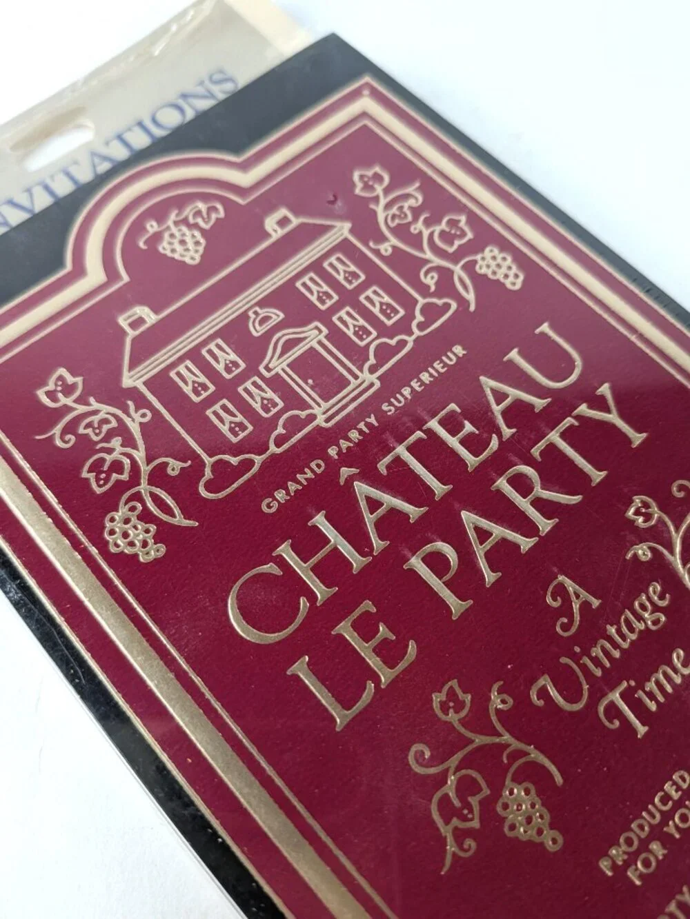 Vintage SEALED Hallmark Wine Tasting 8pk Party Invitations